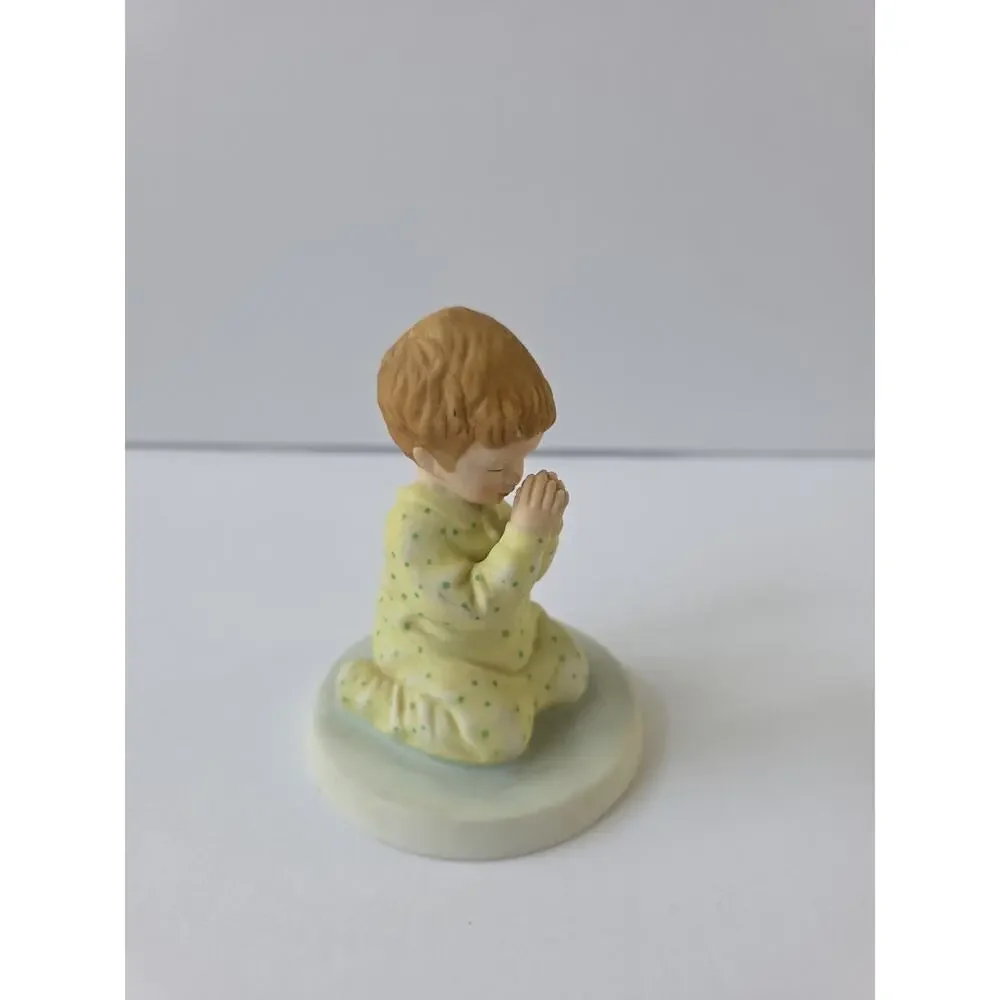 Vintage 1980 Signed Frances Hook A Childs World Nighttime Thoughts Praying Boy